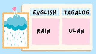 ENGLISH TO TAGALOG TRANSLATION set 1  Teacher Aireen [upl. by Yelwar]