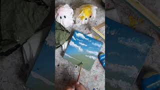 Mini creative painting 😱  creative shorts art [upl. by Atsuj]