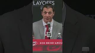 Rod Brind’Amour comments on his team being swept in the Eastern Conference Finals [upl. by Azeret]