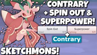 SPIN OUT CONTRARY LURANTIS SWEEPS EVERYTHING IN SKETCHMONS POKEMON SCARLET AND VIOLET [upl. by Greenberg]