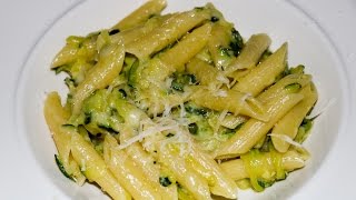 Penne zucchini and parmesan [upl. by Euqirdor]