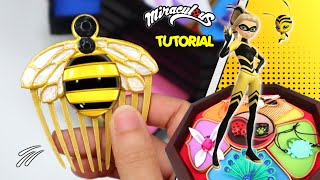 DIY Miraculous Ladybug  remake BEE Miraculous activated  How to make BEE COMB Miraculous Tutorial [upl. by Ayekat]