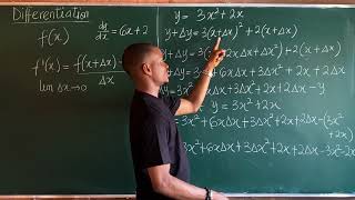 First Principle Differentiation Formula  Derivatives [upl. by Anifares492]