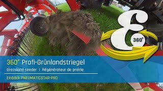 ProfiGrünlandstriegel  Grassland seeder  Régénérateur de prairie  Einböck PNEUMATICSTARPRO 22 [upl. by Denie227]