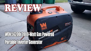 WEN 56200i 2000Watt Gas Powered Portable Inverter Generator  Review 2022 [upl. by Fidellia]