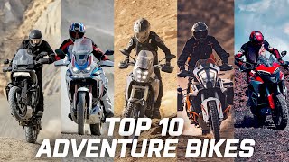 The 10 BEST Adventure Motorcycles of 2021  The Toughest AllTerrain Motorcycles You Can Buy [upl. by Eimiaj]