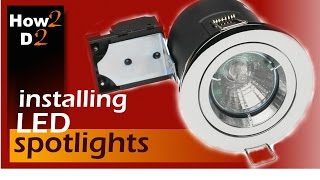 Downlights Installation How to wire spotlights [upl. by Germin]