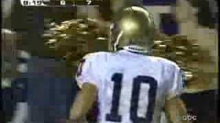 Notre Dame Darius Walker Touchdown versus Pittsburgh 2005 [upl. by Agle]