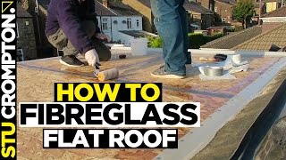 how to install GRP fibreglass flat roof tutorial part 2 [upl. by Lowndes]