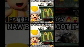 Toad’s Bad McDonalds mario supermario drmario nintendo luigi memes nintendocharacter [upl. by Inah]