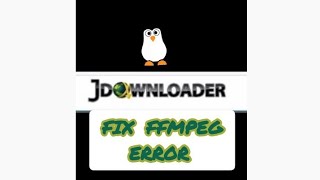 Fix jdownloader 2 FFmpeg error [upl. by Ynatil]