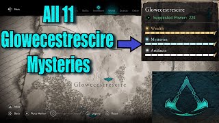 Assassins Creed Valhalla All Glowecestrescire Mysteries Locations guide [upl. by Asirehc677]