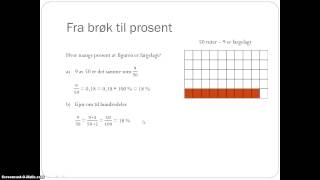 Brøk prosent og desimaltall [upl. by Reube430]