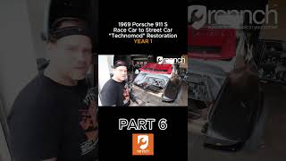 PART 6  1969 Porsche 911 S Race Car to Street Car Restoration  shorts porsche restoration [upl. by Ailadi139]