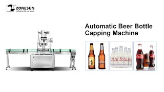 How To Use Automatic Beer Bottle Capping Machine [upl. by Salbu]