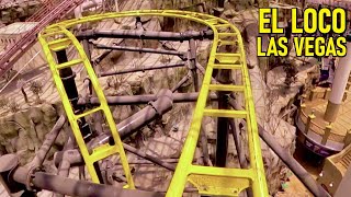 El Loco  Las Vegas Adventuredome Roller Coaster  POV [upl. by Staffard37]