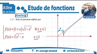 Etude de fonctions Exercice 6 [upl. by Neenaej]