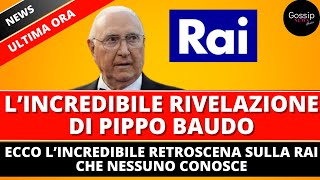 Pippo Baudo e la Rai  Il triste retroscena che nessuno conosceEcco cosa ha svelato Baudo [upl. by Aralomo]