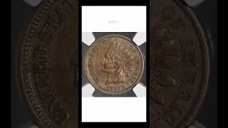 The 1860 Indian Head pennyshorts coins CoinCollecting [upl. by Arondell]