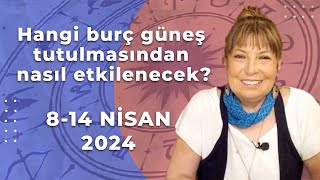 GÃœNEÅ TUTULMASININ ETKÄ°LERÄ° NASIL OLACAK FÄ°LÄ°Z Ã–ZKOL Ä°LE HAFTALIK BURÃ‡ YORUMLARI 814 NÄ°SAN 2024 [upl. by Chun]