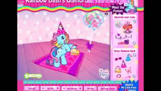 My Little Pony Rainbow Dashs Glamorous Tea Party Game [upl. by Furiya]