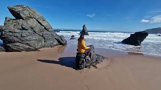 Durness beach Scotland UK 31 March 2014 [upl. by Priebe]