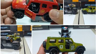 DIECAST CARS 119FIRE ARMY POLICE CAR [upl. by Bronny]