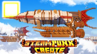 I Built a MEGA AIRSHIP with CREATE MOD in Modded Minecraft [upl. by Babbette]