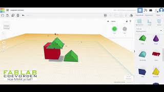 Vormen stapelen in Tinkercad FabLab Coevorden [upl. by Inaflahk]