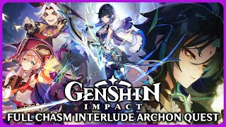 Full Perilous Trail Chasm Archon Quest  Genshin Impact [upl. by Halas55]