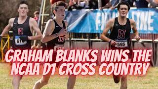 Graham Blanks wins the Mens 2024 NCAA Cross Country Championships [upl. by Ayojal703]