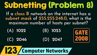 Subnetting Solved Problem 8 [upl. by Aniham476]