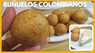 BUÑUELOS COLOMBIANOS  Receta navideña  Buñuelos con queso Espectaculares [upl. by Bilbe]