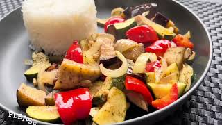 Sautéed Vegetables With Balsamic Vinegar  Vegetarian Recipe [upl. by Aluk]