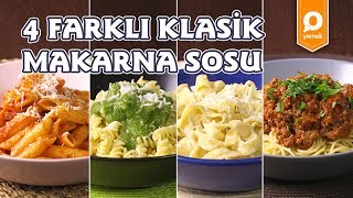 4 Farklı Makarna Sosu Tarifi  Onedio Yemek  Tek Malzeme Çok Tarif [upl. by Christie576]