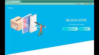 Online Voting System Using Blockchainwith demo [upl. by Kezer]