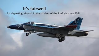 RIAT 2024 aircraft departing the airshow on Monday 22 July [upl. by Chelsea]