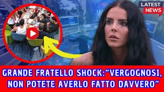 “Vergognosi non potete averlo fatto davvero” Grande Fratello brutto gesto contro Shaila [upl. by Bucher]