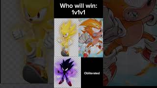 Super Sonic vs Fleetway Sonic vs Dark Sonic vs Darkspine Sonic [upl. by Eldridge]