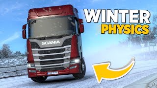 Winter Physics in TruckersMP  Euro Truck Simulator 2  Toast [upl. by Yennek]