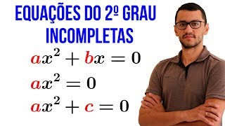 Resolução de Equações do 2º grau Incompletas [upl. by Conn]