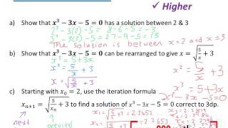 Iteration new GCSE Maths  higher [upl. by Sikko507]