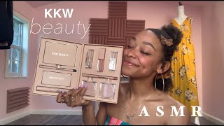 ASMR  KKW Beauty Unboxing 🥥✨ scratching tapping whispers ♡ [upl. by Stanislaus]