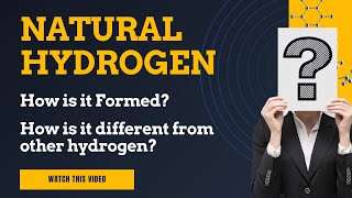 How is it formed  Natural Hydrogen  How is it different from other hydrogen [upl. by Cheria]