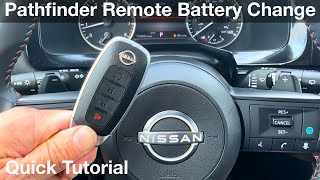 Easy DIY Replace Remote Battery in 20222024 Nissan Pathfinder 2025 [upl. by Arerrac]