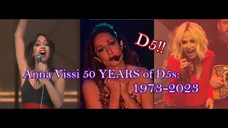 Anna Vissi 50 YEARS Of D5s 19732023 Best Collection [upl. by Fenton]