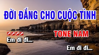 Karaoke Đời Đắng Cho Cuộc Tình Tone Nam Dễ Hát  Hoàng Luân [upl. by Dulla971]