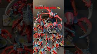 Tyranid army so far warhammer40k tyranids tyranidarmy hivefleetbehemoth spoontasticminis [upl. by Enavi750]