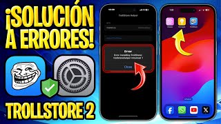 TUTORIAL TROLLSTORE 2 ✅ ERROR TrollStoreHelper Returned 1 Y NO ABRE APLICAICIÓN CONSEJOS MDC y KFD [upl. by Hekking]