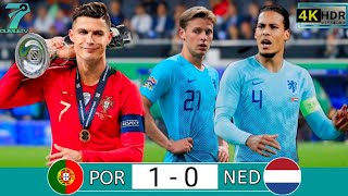 RONALDO WON THE TROPHY AGAINST VAN DIJK IN UEFA NATIONS LEAGUE FINAL 2019 [upl. by Alracal]